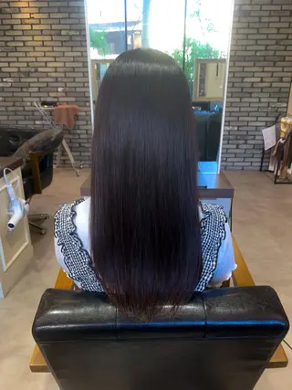 ロング Uni.所属・地毛風ストレート/ 髪質改善/榎本流行のヘアスタイル