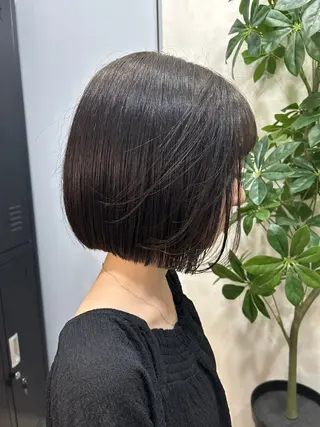 ショート カラー ハイライト/レイヤー ミルクティー/山本のヘアスタイル