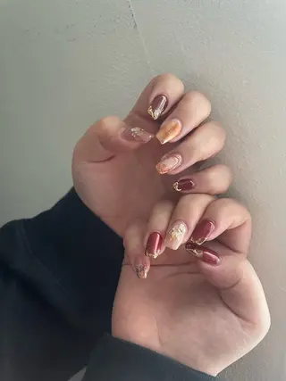 ネイル 甲府市徳行 🧸prunelleのネイルデザイン