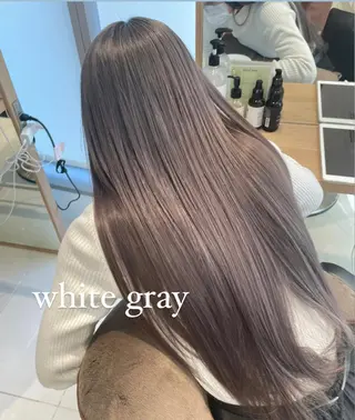 ロング カラー ツヤ髪/韓国ヘア 💎Nokaのヘアスタイル