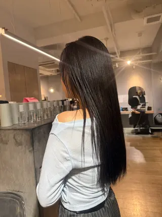 ロング カラー ボブ/束感マツエク /ナツノのヘアスタイル