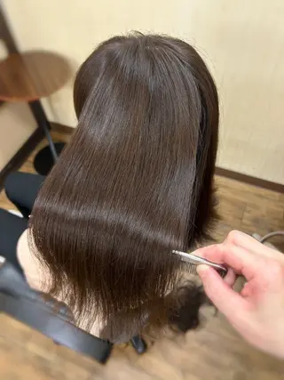 ロング みやたゆうき 髪質改善講師のヘアスタイル