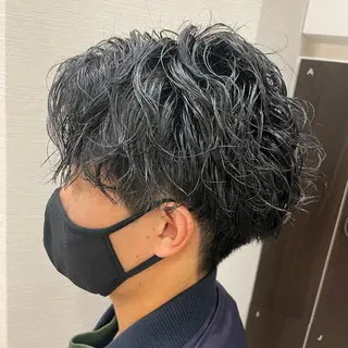 ショート パーマ メンズ 🦋髪質改善 今宮梨沙🦋のヘアスタイル