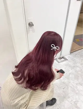 ロング カラー ヘアアレンジ 🩰girlyモテ ヘア🩰🍨AYAのヘアスタイル