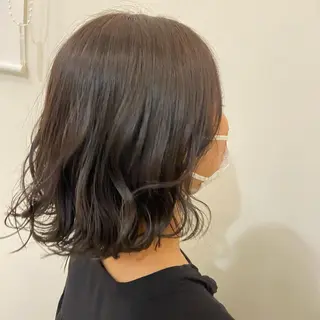ミディアム カラー 桑原 りゆのヘアスタイル