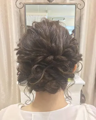 ミディアム ヘアアレンジ RUMéL 🌙YUIのマツエク・マツパデザイン