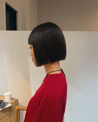 ショート カラー ボブ／パーマ指名 No. 1🍃れんとのヘアスタイル