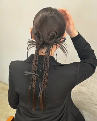 ロング mihiro 美優のヘアスタイル