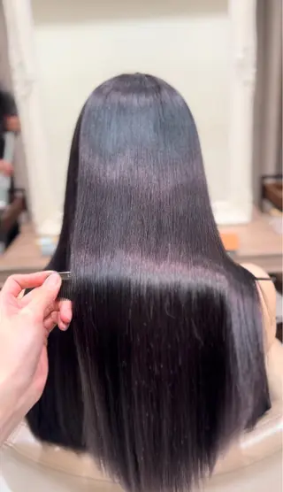 ロング カラー パーマ 艶髪透明感🫧/ひか カットモデル募集✂︎のヘアスタイル