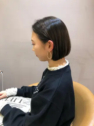 ショート ボブ韓国風レイヤー 髪質改善/畠中ケントのヘアスタイル