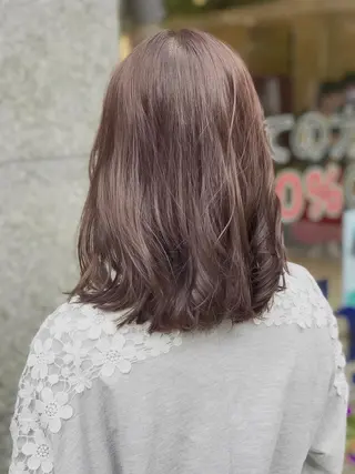 ミディアム カラー 左藤 翔平のヘアスタイル