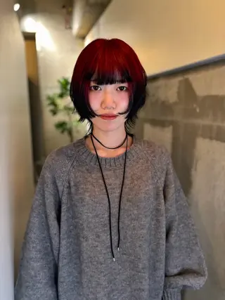 ショート mirai/ブリーチ ダブルカラーのヘアスタイル