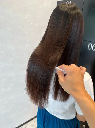 セミロング 髪質改善✨縮毛矯正 ✨HARUKI✨のヘアスタイル