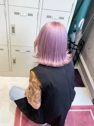ミディアム ❄️💛エクステ ブリーチ❄️yukiのヘアスタイル