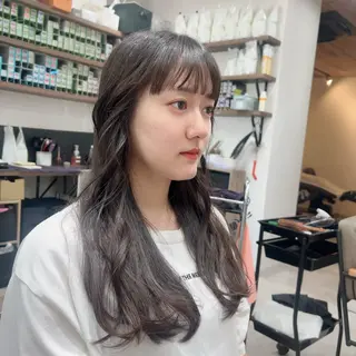 ロング レイヤー/韓国/ ハッシュ/高田翼のヘアスタイル