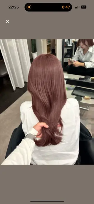 ロング カラー みほ 心斎橋美容室のヘアスタイル