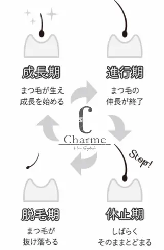 マツエク・マツパ 完全個室‼︎Charme(シャルム)美容室併設eyelashサロン所属・【Charme 】 シャルムのマツエク・マツパデザイン