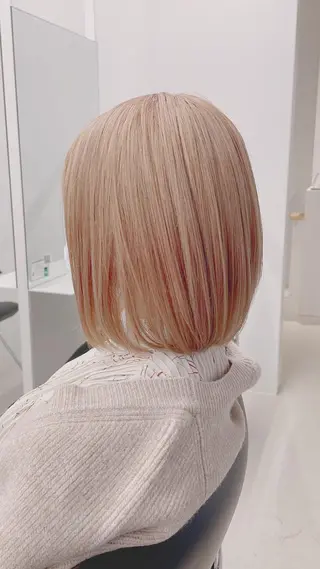 ミディアム カラー ヘアアレンジ リベルテ所属・♦️髪質改善韓国レイ ヤー♦️副店長のヘアスタイル