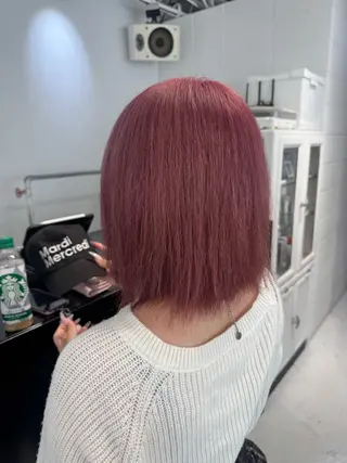 ショート カラー 透明感カラー🫧 ちり🍎のヘアスタイル