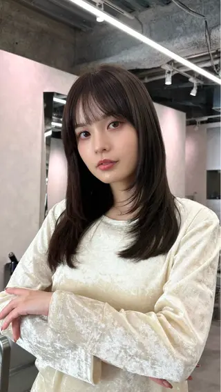 セミロング カットモデル募集中 yukari🌷のヘアスタイル
