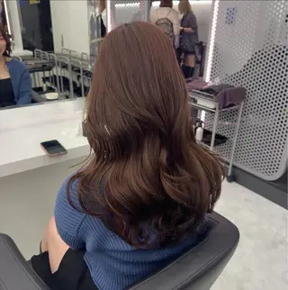 ロング カラー パーマ ヘアアレンジ メンズ キッズ ♥️韓国ヘア レイヤー♥️ゆりのヘアスタイル