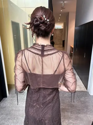 セミロング ヘアアレンジ 宮村マオ / Hair set🪽のヘアスタイル