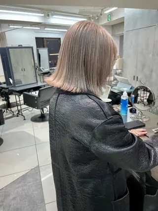 ショート レイヤー×ツヤカラー 渋谷/kougaのヘアスタイル