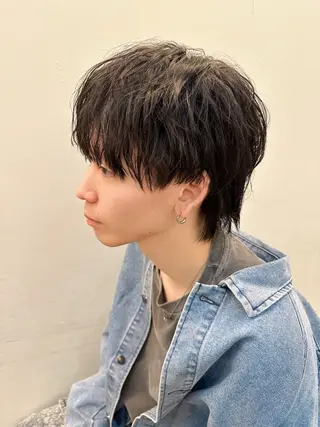 メンズ 藤本渚杜/メンズ/ 艶カラーのヘアスタイル