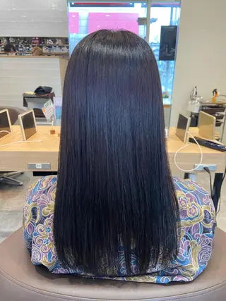 セミロング パーマ Amour なぐらのヘアスタイル