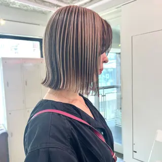 ショート カラー パーマ ヘアアレンジ キッズ 🧨ブリーチー×ボブ レイヤー💎じゅえるのヘアスタイル
