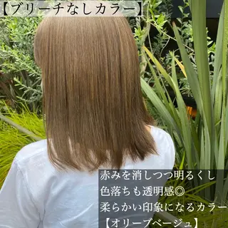 ミディアム カラー ヘアアレンジ 外苑前NO.1艶髪 透明感カラーのヘアスタイル