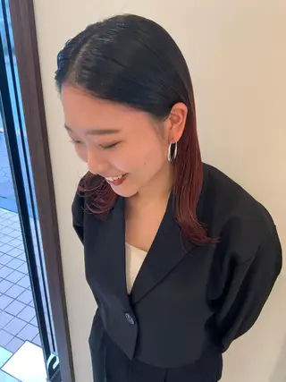 ロング 韓国風ヘア♡ runaのヘアスタイル