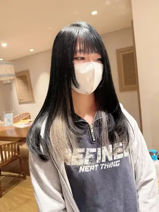 ロング カラー 津田 幹太のヘアスタイル