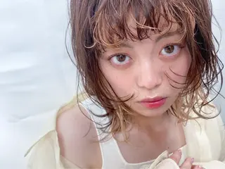 ミディアム カラー 💘韓国カラー💘 クルミのヘアスタイル