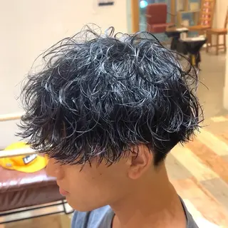 パーマ メンズ メンズパーマ眉毛 特化アユム🔥のヘアスタイル