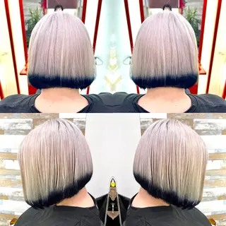 ショート カラー "PEPPU "所属・派手髪、ハイトーン ショートヘアShinのヘアスタイル