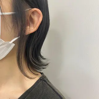 ミディアム カラー 新宿/韓国レイヤー/ 髪質改善/佐藤航のヘアスタイル