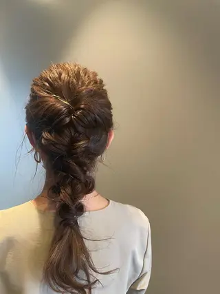 ヘアアレンジ 🍒serika 暖色カラー 🍒のヘアスタイル