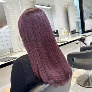 セミロング カラー 🎀🧁ダメージレス 艶髪カラー🧁🎀のヘアスタイル