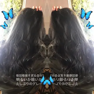 ロング カラー 吉本 yoshimotoのヘアスタイル