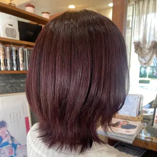 セミロング 加藤 実穂のヘアスタイル