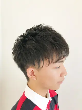 ショート ヘアアレンジ メンズ 赤み消しカラー /透明感カラー 上長のヘアスタイル