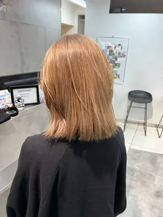 ミディアム レイヤー×ツヤカラー 渋谷/kougaのヘアスタイル