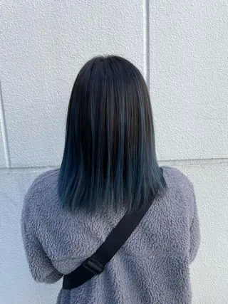 ミディアム カラー特化型美容師 保住のヘアスタイル