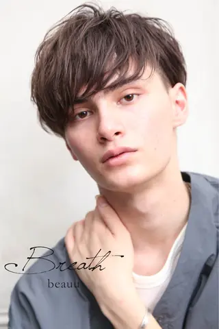 ショート カラー メンズ Breath beauu Kobe 神戸 三宮【ブレス ボー コウベ】所属・二ツ石 舞幸のヘアスタイル