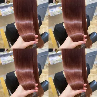 ロング カラー 髪質改善カラー✖︎ 縮毛矯正✨️店長純大のヘアスタイル