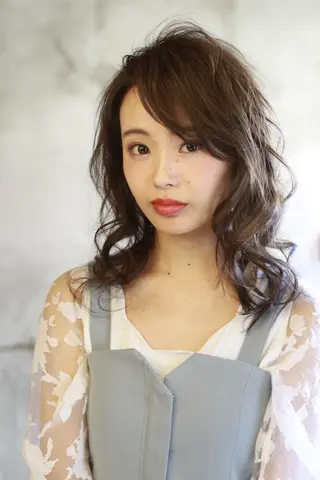 ミディアム パーマ お客様満足度No.1 🐶柴田みどりのヘアスタイル