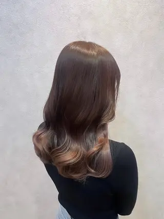 セミロング 韓国🎀レイヤー/艶 髪/縮毛矯正/ユリナのヘアスタイル