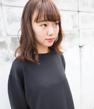 セミロング キノシタ ナオユキのヘアスタイル