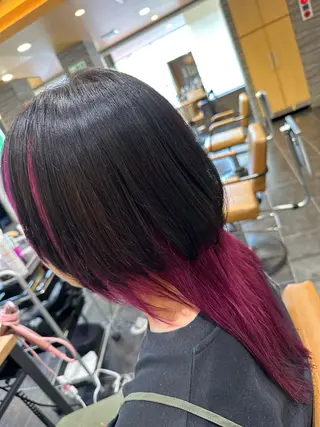 ロング カラー パーマ ヘアアレンジ A 間明店所属・夜営業/髪質改善 金沢/tatsukiのヘアスタイル